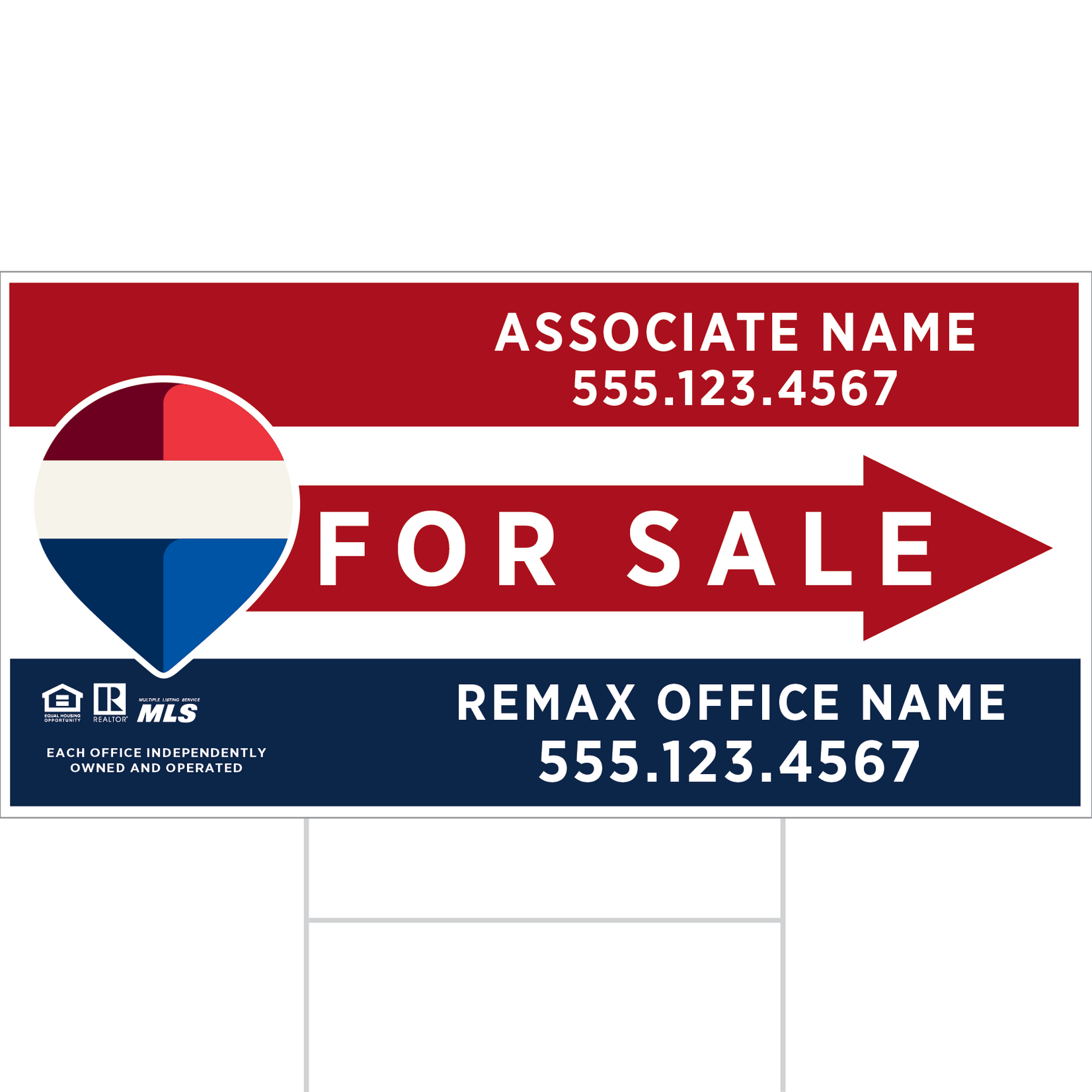 REMAX 12" x 24" Standard Directional