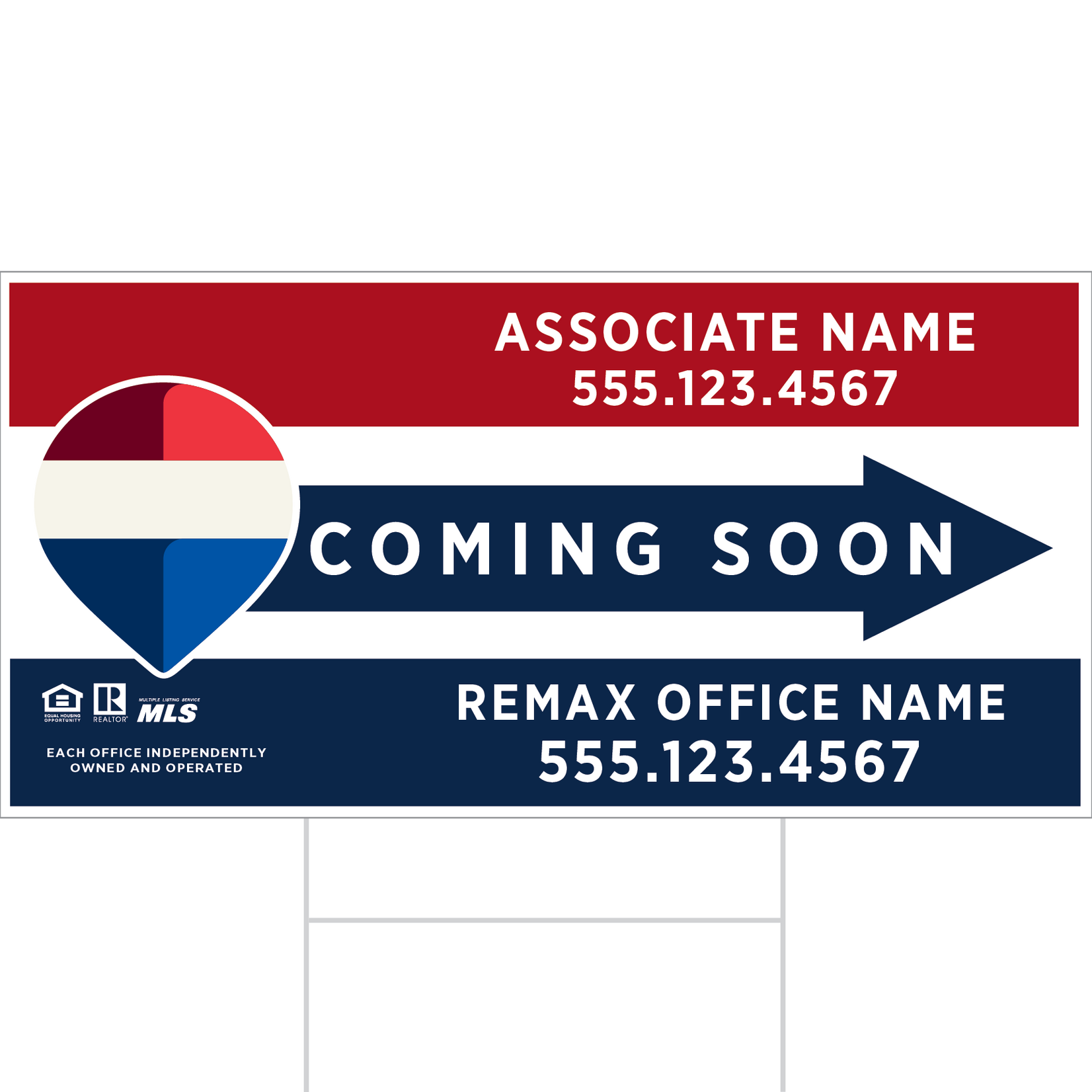 REMAX 12" x 24" Standard Directional