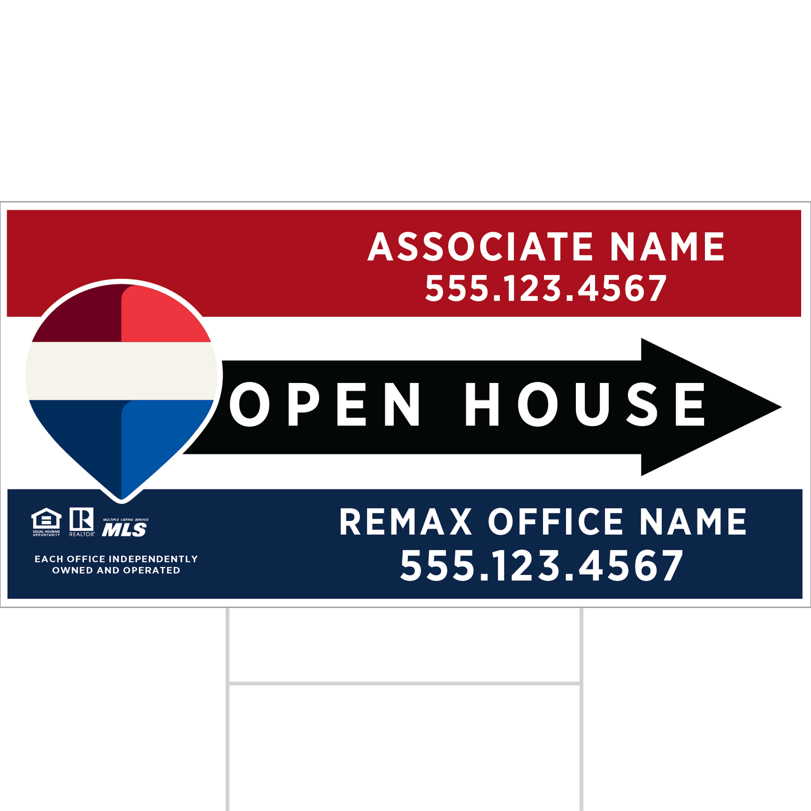 REMAX 12" x 24" Standard Directional