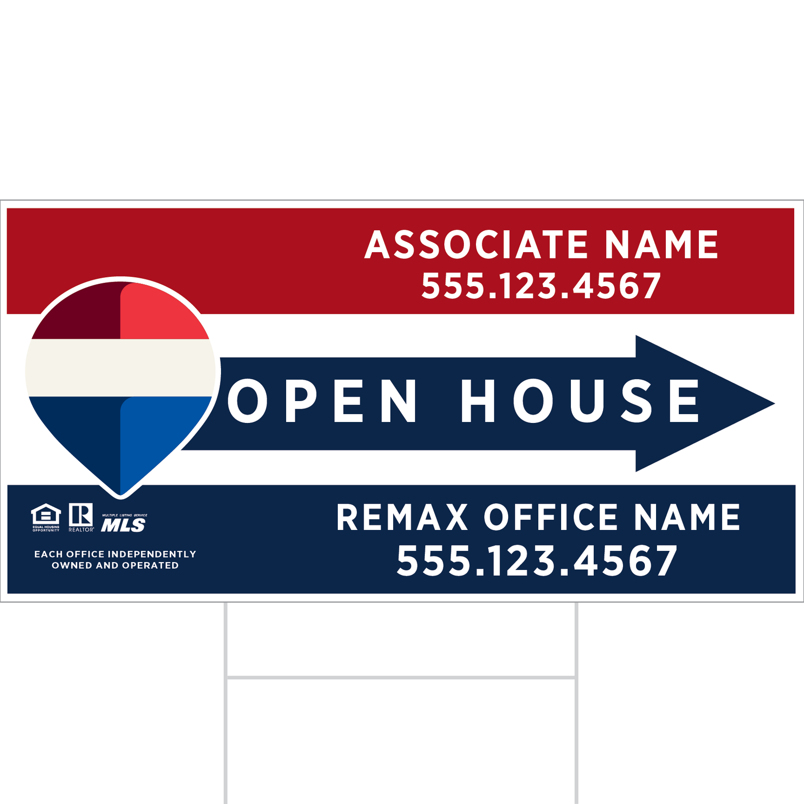 REMAX 12" x 24" Standard Directional
