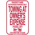 Arlington County Tow Sign