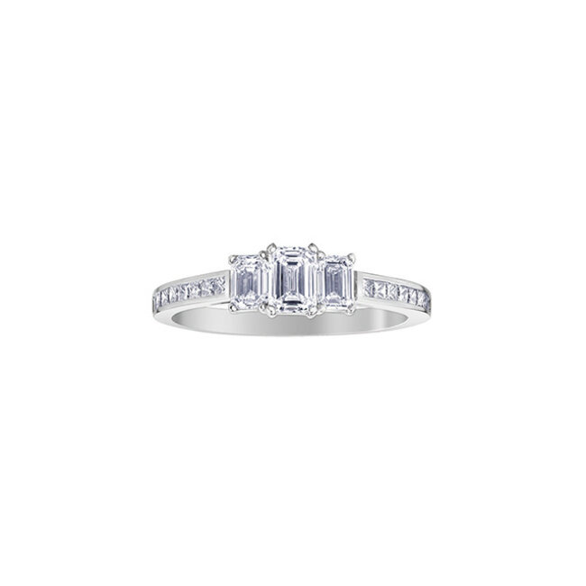 3 Stone Diamond Engagement Ring