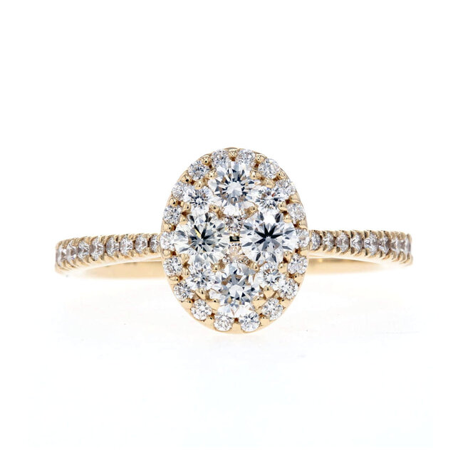 Halo Diamond Engagement Ring