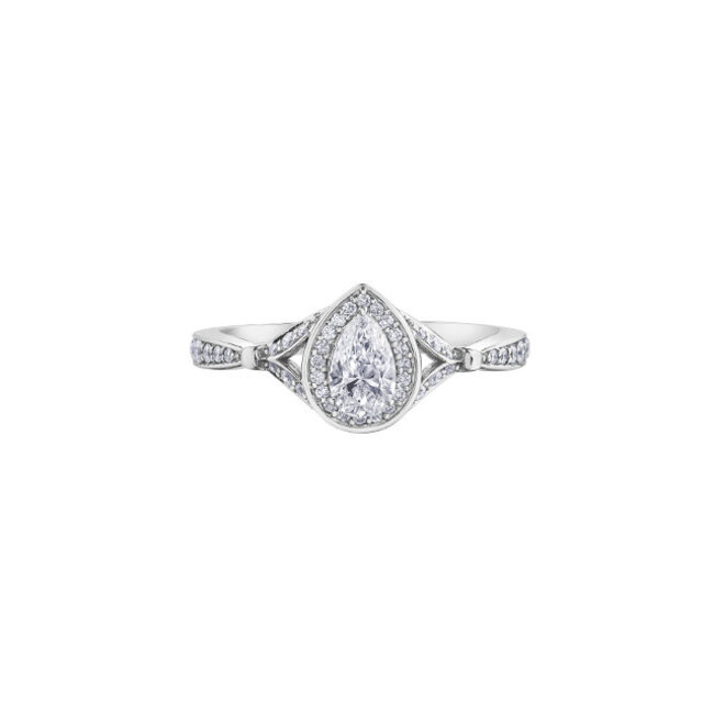 Halo Diamond Engagement Ring
