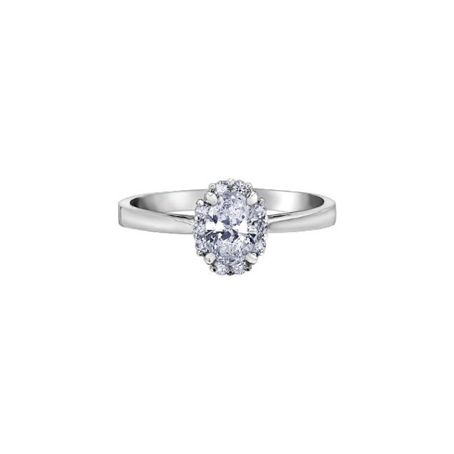 Halo Diamond Engagement Ring