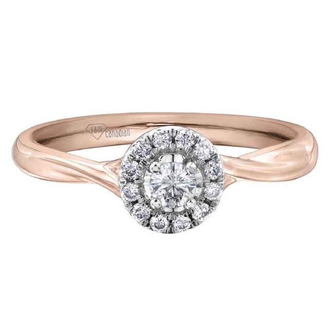 Halo Diamond Engagement Ring
