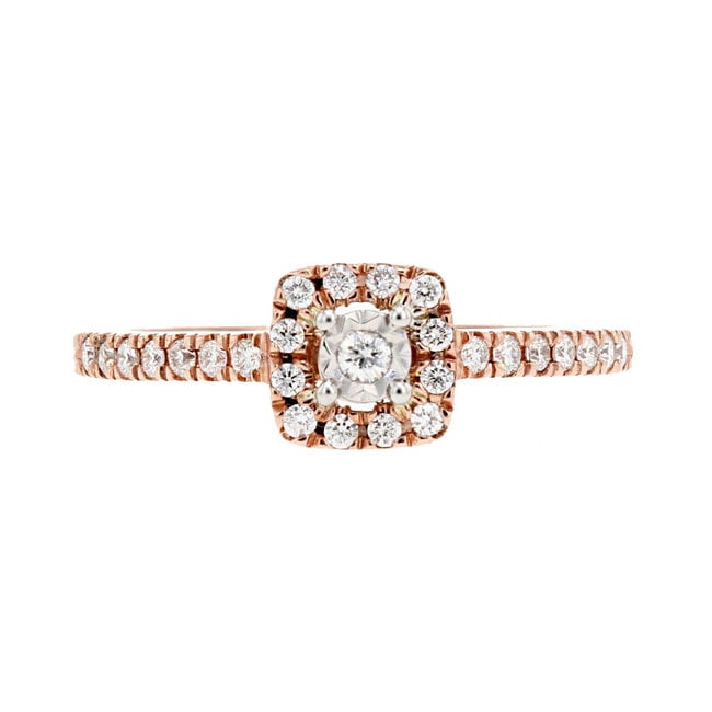 Halo Diamond Engagement Ring