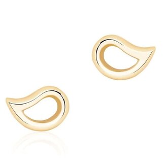 Pétale ® Yellow Gold Stud Earrings