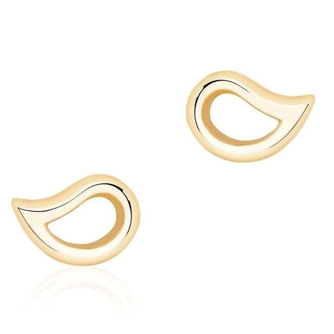 Pétale ® Yellow Gold Stud Earrings