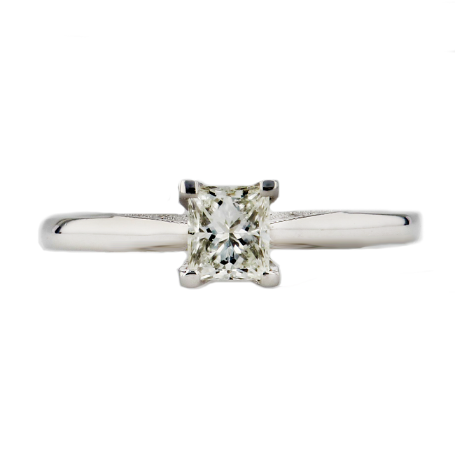 Princess Cut Solitaire Engagement Ring