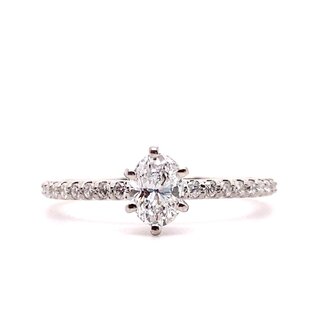 Utwo by Spicer Cole Oval Cut Diamond Engagement Ring