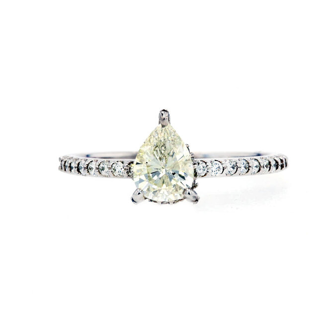 Pear-Shaped Diamond Engagement Ring