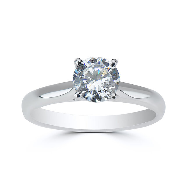Round Brilliant Cut Solitaire Engagement Ring