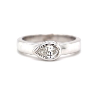 Beyond Round by Spicer Cole Pear Shaped Solitaire Engagement Ring