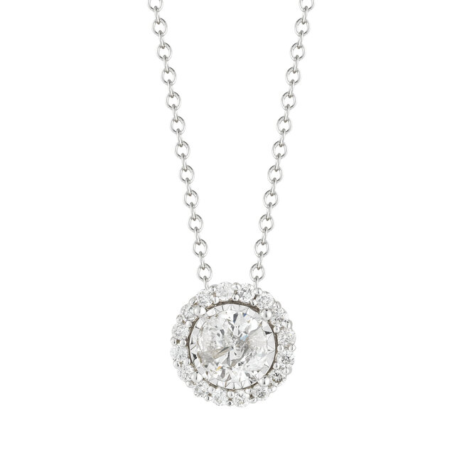 Halo Diamond Pendant