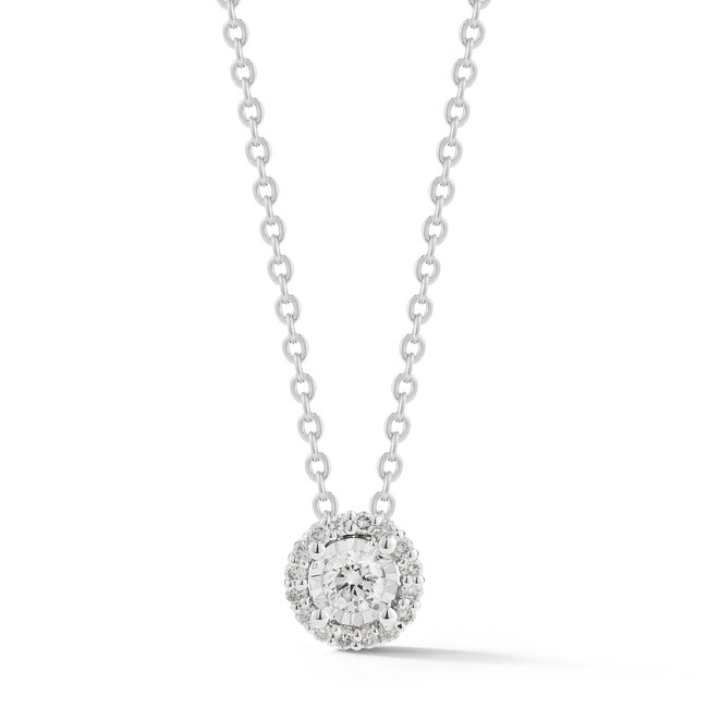 Halo Diamond Pendant