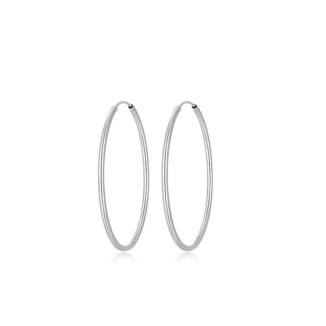 Slim Polished Tube Hoop