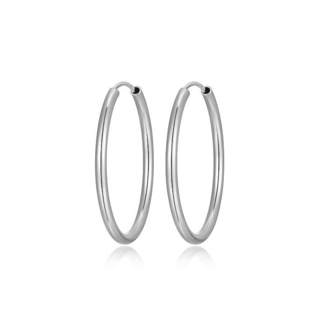Slim Polished Tube Hoop