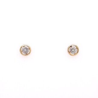 Bella Icicles Pave Circle Studs
