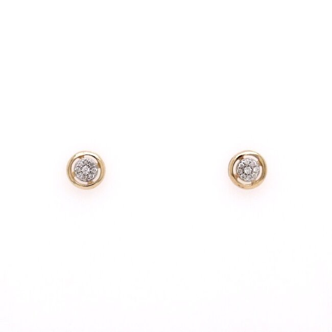 Pave Circle Studs
