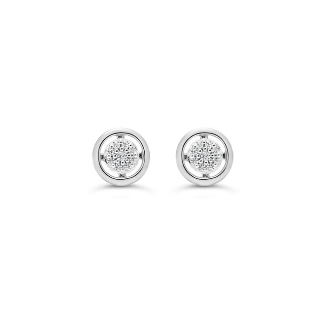 Pave Circle Studs