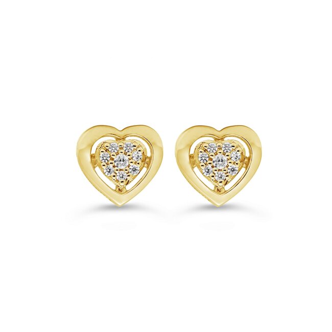 Icicles Heart Studs
