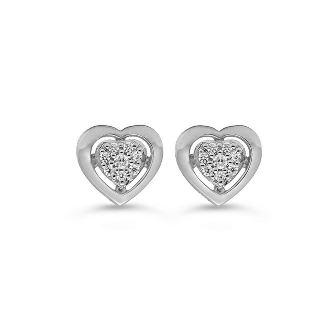 Icicles Heart Studs