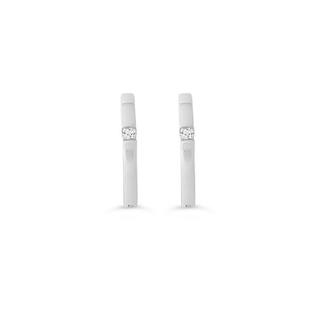 Icicles Single Stone Huggies