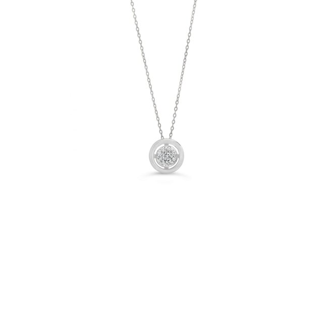 Pave Circle Pendant