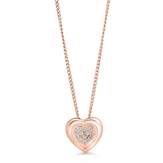 Bella Icicles Pave Heart Pendant