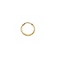 Dazzle Diamond Cut Sleeper Hoop Earrings in 10K
