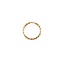 Dazzle Diamond Cut Sleeper Hoop Earrings in 10K