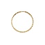 Dazzle Diamond Cut Sleeper Hoop Earrings in 10K