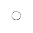 Dazzle Diamond Cut Sleeper Hoop Earrings in 10K