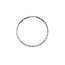 Dazzle Diamond Cut Sleeper Hoop Earrings in 10K