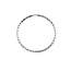 Bella Dazzle Diamond Cut Sleeper Hoop Earrings