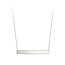 Monogram Engravable Horizontal Bar Necklace in 10K