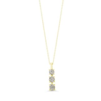 Bella Icicles Past Present Future Drop Pendant