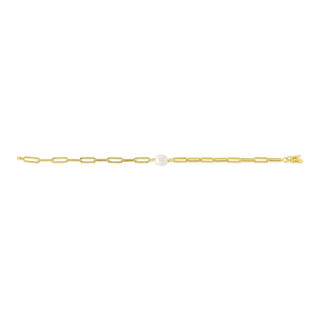 Pearl Paperclip Bracelet