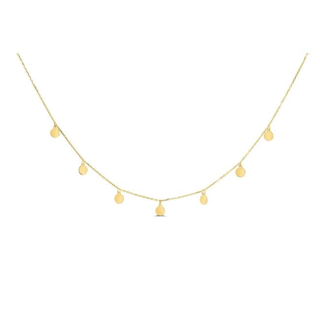 Bella Dangle Disc Necklace
