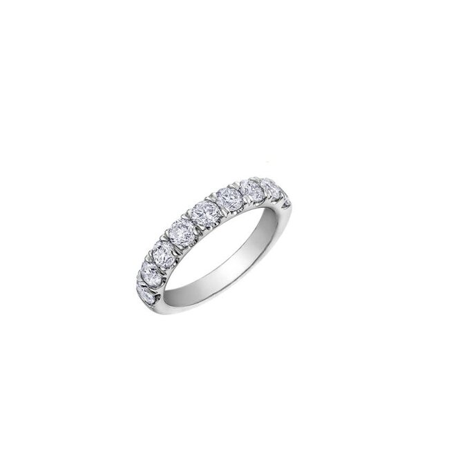 Claw-Set Diamond Wedding Band