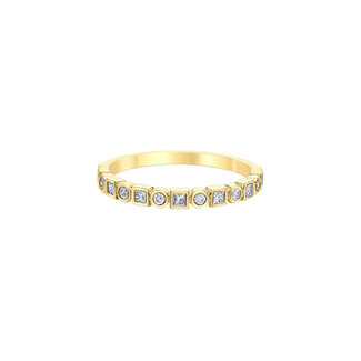 Wedding Bands by Spicer Cole Stackable Round & Princess Cut Diamond Wedding Band