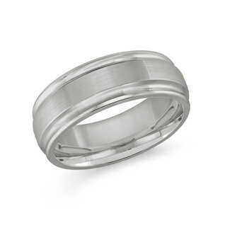 Bands by Spicer Cole Tungsten Satin & Polished 8mm Band