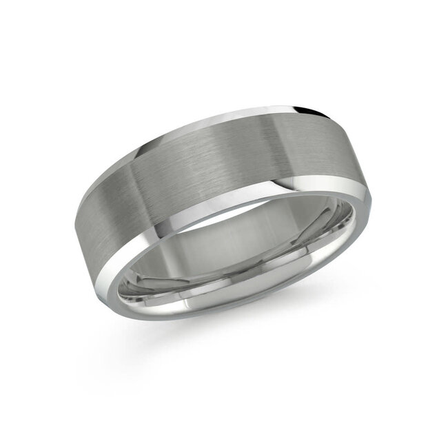 Dark Grey Tungsten Wedding Band