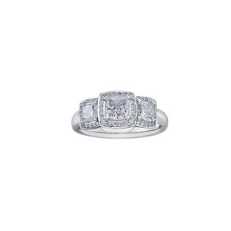 Utwo by Spicer Cole 3 Stone Diamond Engagement Ring