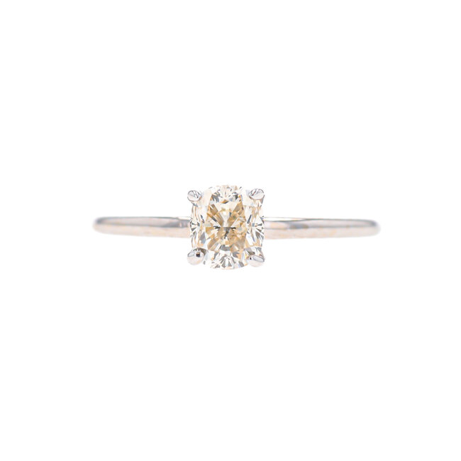 Cushion Cut Solitaire Engagement Ring