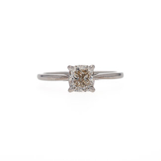 Beyond Round Bridal by Spicer Cole Cushion Cut Solitaire Engagement Ring