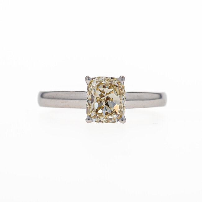 Cushion Cut Solitaire Engagement Ring