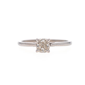 Beyond Round Bridal by Spicer Cole Cushion Cut Solitaire Engagement Ring