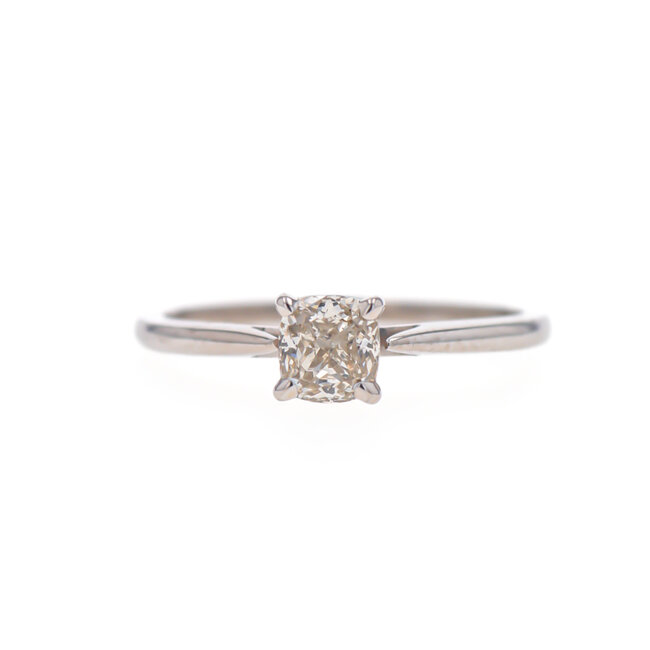 Cushion Cut Solitaire Engagement Ring